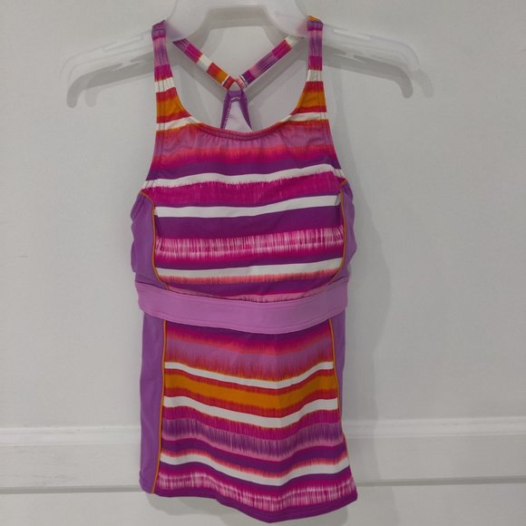 Lands' End Swim Nwot Lands End Womens Modest Racerback Belted